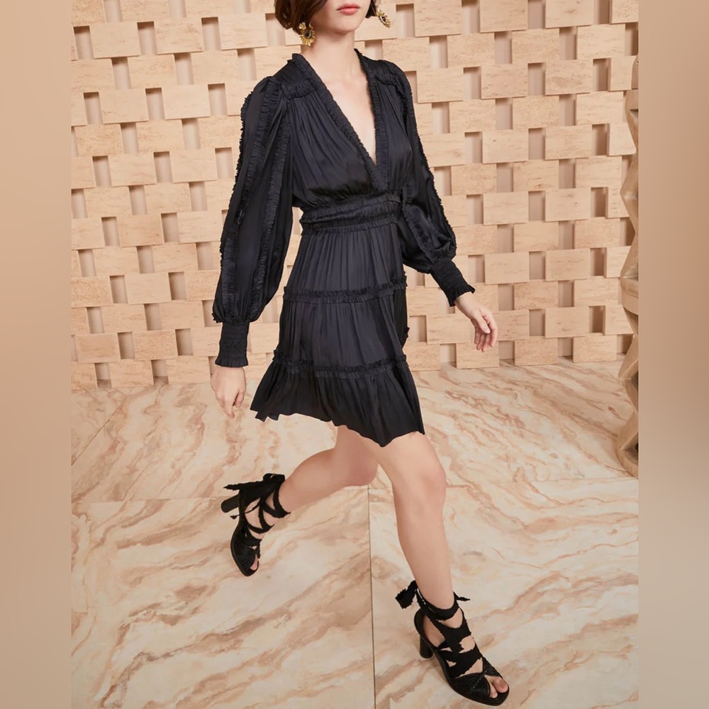 NWT Ulla Johnson Gemma Dress Black